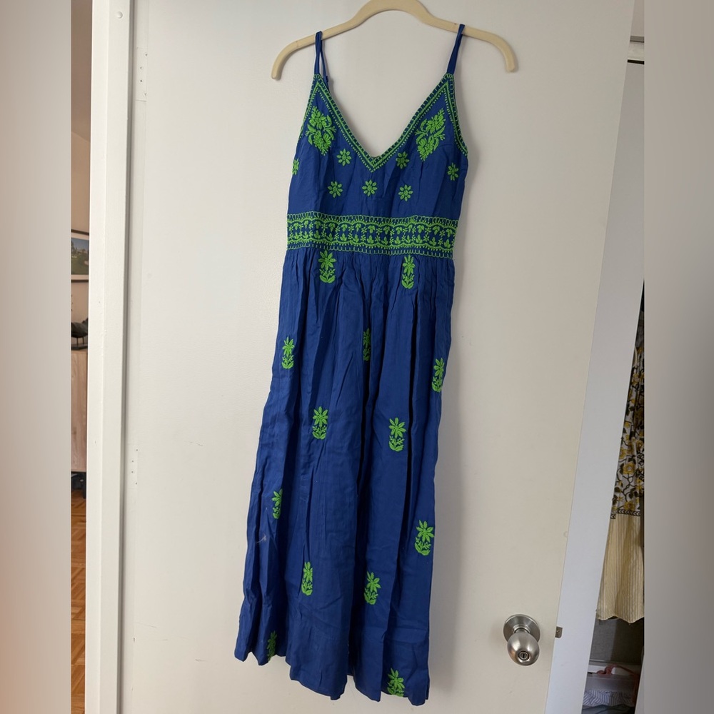 Gretchen Scott Designs Blue and Green Dress